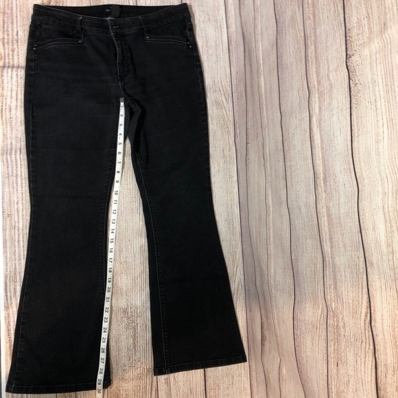 White House Black Market Black Skinny Flare Jeans - Picture 11 of 11